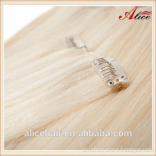 Wholesale Grade AAAAA double drawn european clip in hair extensions